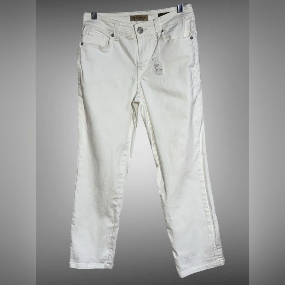 Nine West Vintage America White Stretch Jeans Size 2 Skinny - Picture 6 of 15